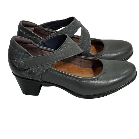 Cobb Hill Rockport Womens Shoes Size 6.5 Leather Kailyn Maryjane Comfort Heels - Picture 4 of 12